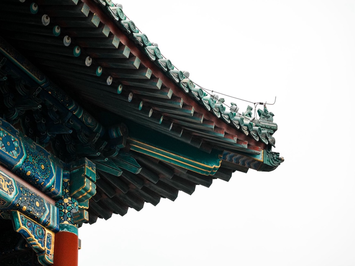 Traditional Chinese pagoda in the autonomous region of Inner Mongolia