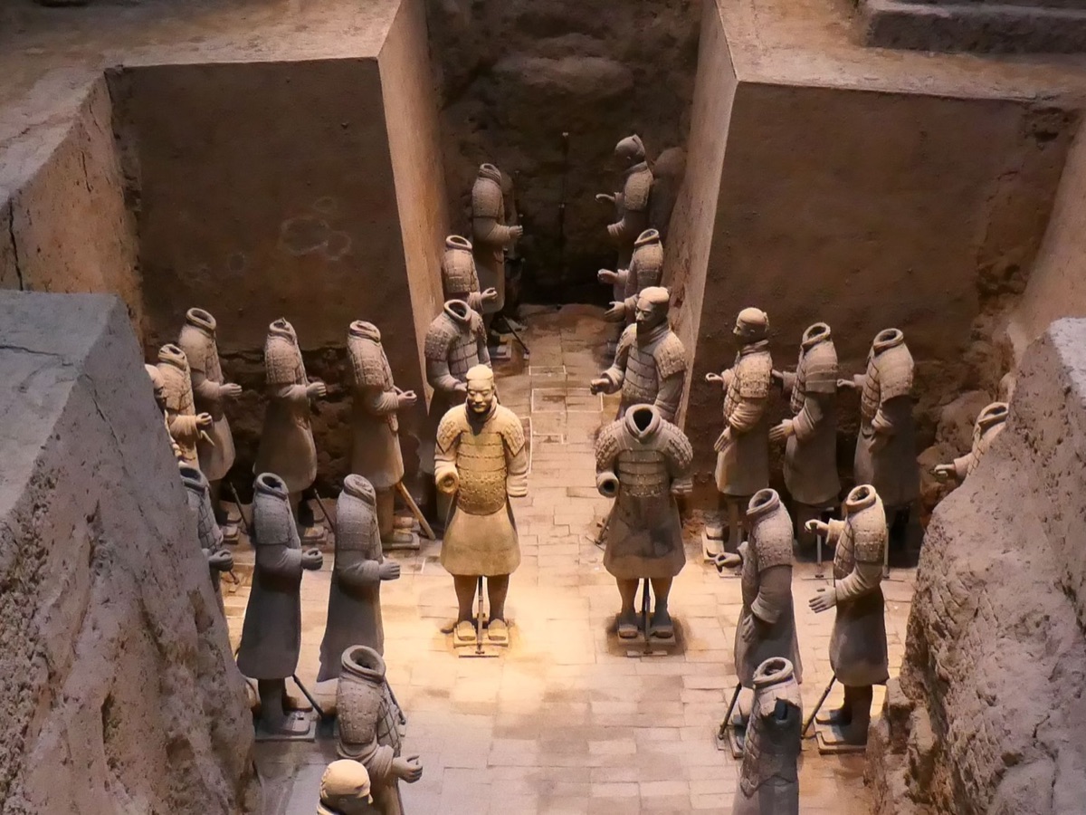 statua bronzo dinastia qin