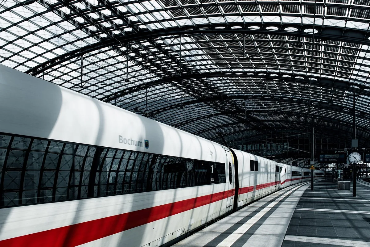 station, train, railroad, rail, city, architecture, berlin, germany, icc, capital city, cityscape, transport, metro, to travel, wait, commuter, platform, termin